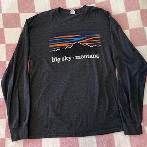 Big Sky Montana Long Sleeve Tshirt
